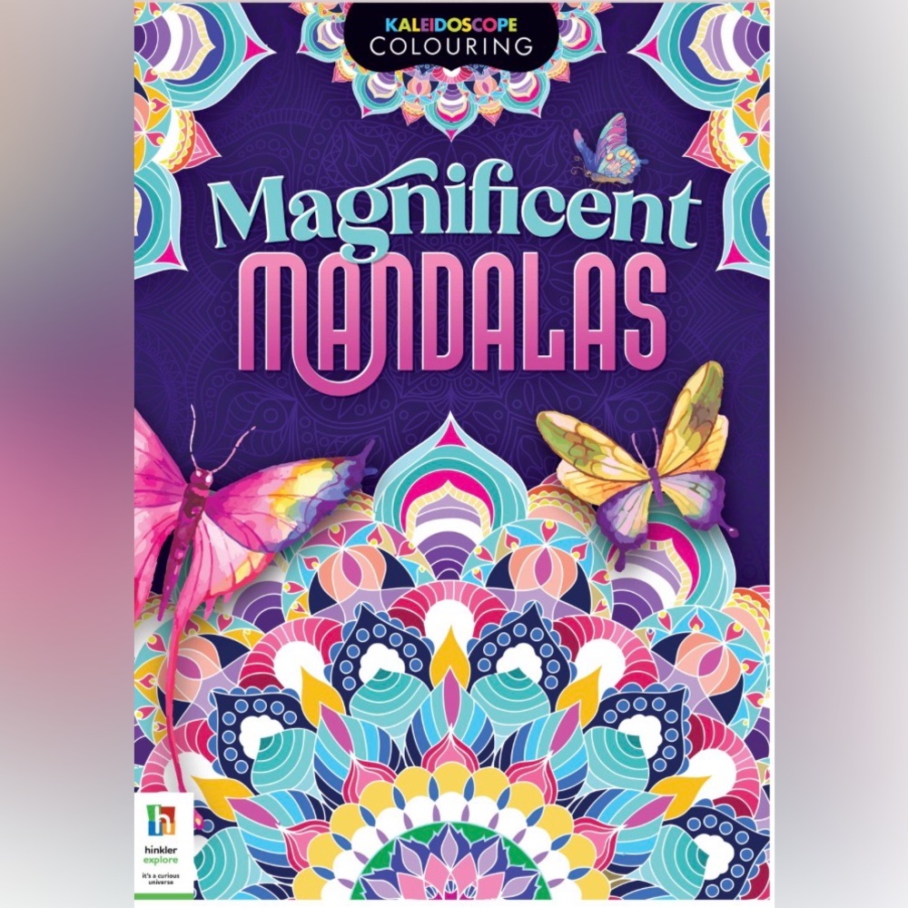 Kaleidoscope Colouring Magnificent Mandalas coloring book features 36 pages
